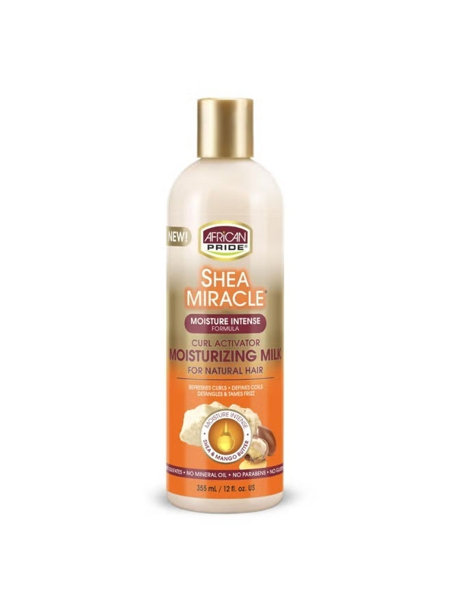 African Pride Shea Miracle Silky Curls Moisturizer – Lightweight Hydration, Soft Curls & Frizz Control – 354 ml - Image 2